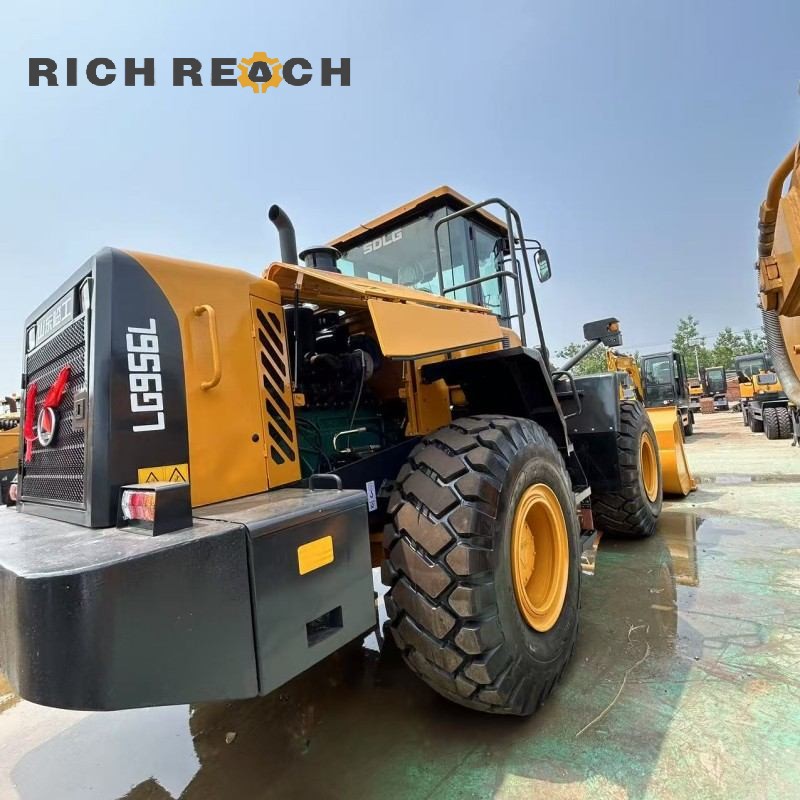 Bucket and quick coupler of a 2020 SDLG 956L wheel loader, used wheel loader for sale, $20,833